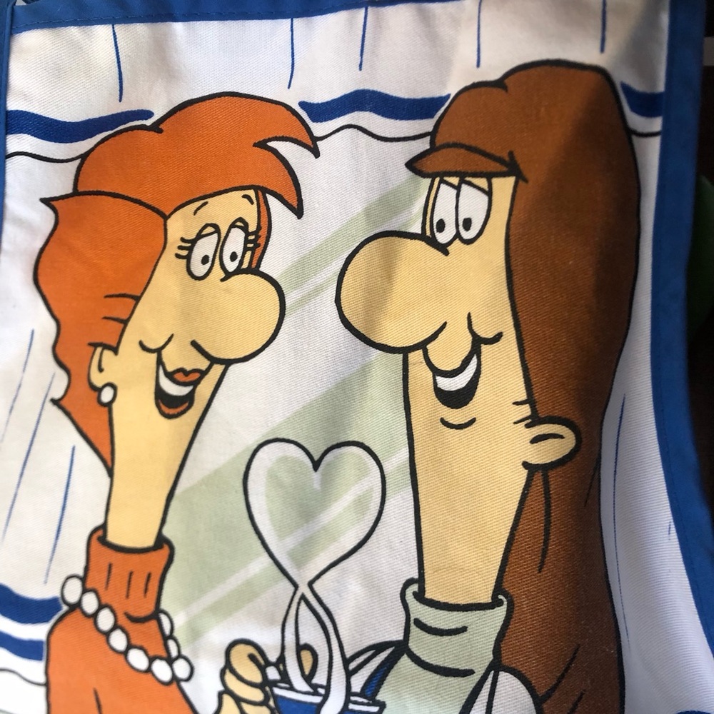 Vintage Tetley Tea Promotional Apron | 90s Graphic Kitchenware - Picture 2 of 8